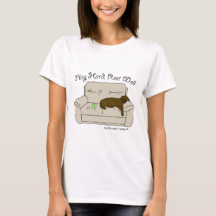 T-shirt puits dur de repos de jeu