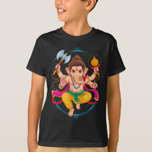 T-shirt Puja hindou Ganesha Dieu éléphant Inde Méditation