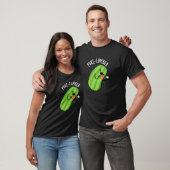 T-shirt Puke-cumber Funny Concomber Pun Dark BG (Unisexe)