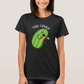 T-shirt Puke-cumber Funny Concomber Pun Dark BG (Devant)