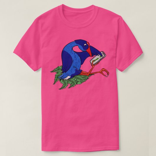T-shirt Pukeko avec Mobile Phone (Design devant)