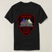 T-shirt Pull de police d'État de Rhode  (Design devant)