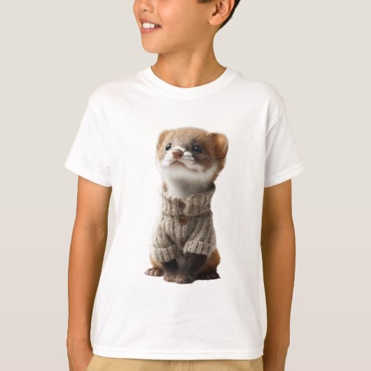 T-shirt Pull Ferret Enfants (Devant)