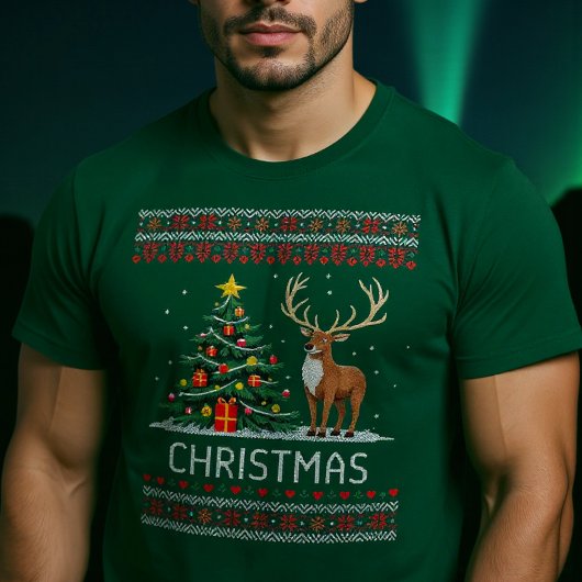 T-shirt Pull moderne laid de Noël
