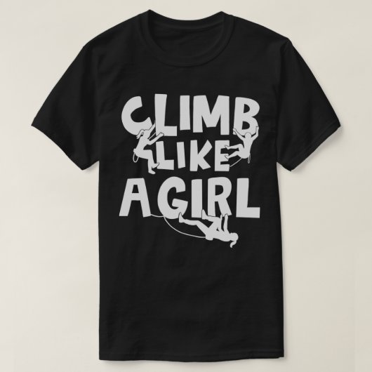 T-shirt Pull-over de rock Climbing Mountain Climber (Design devant)