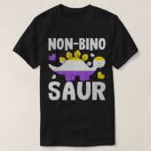 T-shirt Pullove Non Bino Saur Dinosaur Aagender Non Binary (Design devant)