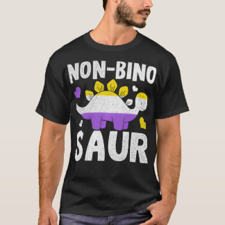 T-shirt Pullove Non Bino Saur Dinosaur Aagender Non Binary
