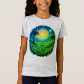 T-Shirt Pulse électrique virescent (Devant)