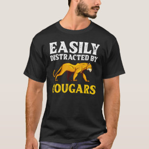T-shirt Puma Lion de Montagne Animal Tête de Chat Chaton