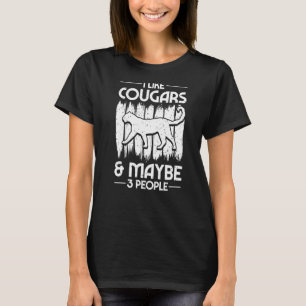 T-shirt Puma Lion de Montagne Animal Tête de Chat Chaton S