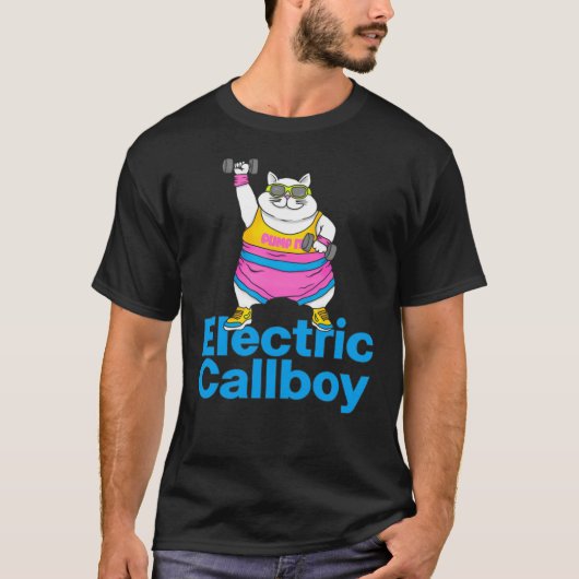 T-shirt Pump It Eletric Callboy retro (Devant)