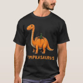 T-shirt Pumpkasaurus Citrouille Dinosaur Funny Halloween (Devant)