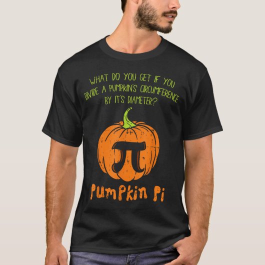 T-shirt Pumpkin E Math Shirt Funny Halloween Thanksgiving (Devant)