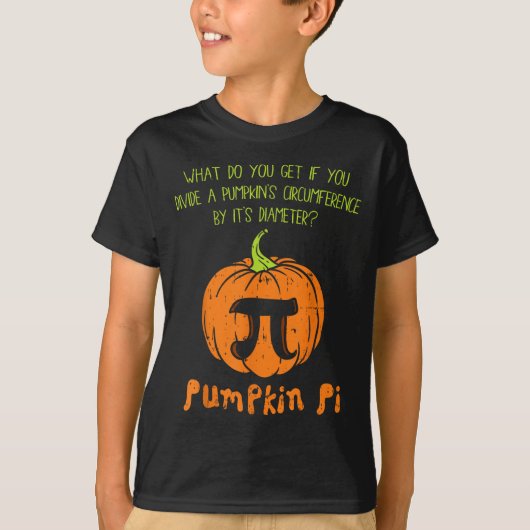 T-shirt Pumpkin E Math Shirt Funny Halloween Thanksgiving  (Devant)