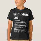 T-shirt Pumpkin E Nutrition Facts Funny Thanksgiving Chris (Devant)