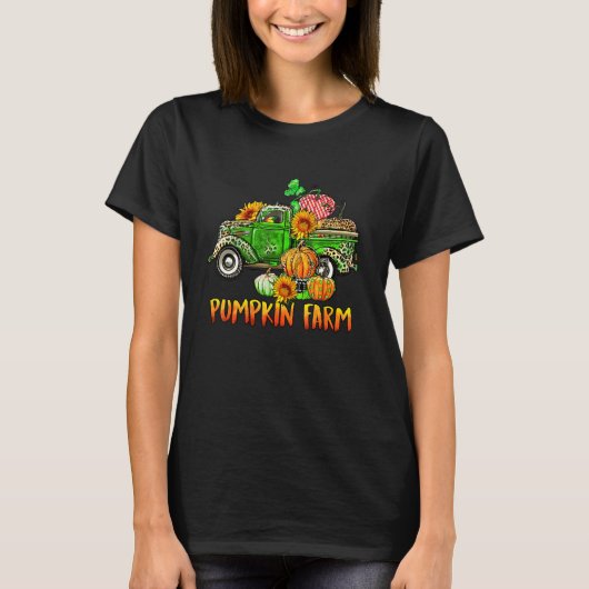 T-shirt Pumpkin Farm Pumpkin Truck Fall Vibes for Thanksgi (Devant)