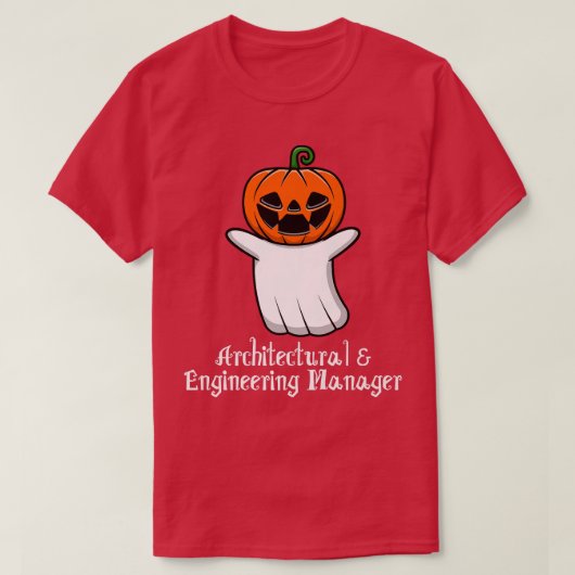 T-shirt Pumpkin ghost Architectural & Engineering Manager (Design devant)