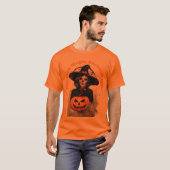 T-shirt Pumpkin Magic, Skeleton Chic – Halloween Witch  (Devant entier)