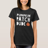 T-shirt Pumpkin Patch Dude Fall Boy Kid Distressed Pumpki (Devant)
