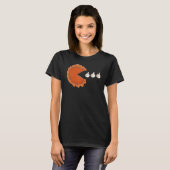 T-shirt Pumpkin Pie Eating Whipped Cream Thanksgiving Day  (Devant entier)
