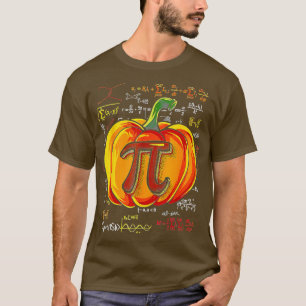 T-shirt Pumpkin Pie Math Funny Halloween Thanksgiving Pi