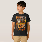 T-shirt Pumpkin Sce And Jesus Christ Funny Fall Christian  (Devant entier)