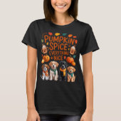 T-shirt Pumpkin Sce Everything Nice Fall Dog Lovers Addict (Devant)