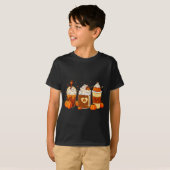 T-shirt Pumpkin Sce Latte Fall Coffee Thanksgiving Shirt F (Devant entier)