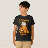 T-shirt Pumpkin Sce Latte Fall Season Queen Of Pumpkin Sce (Devant entier)