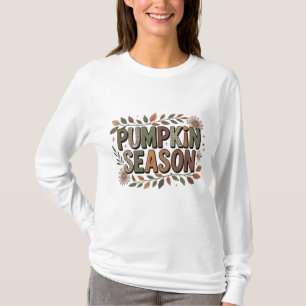 T-shirt Pumpkin Season – Earthy Leaves Aesthetic