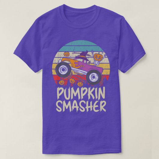 T-shirt pumpkin smasher toddler Halloween for Monster Truc (Design devant)