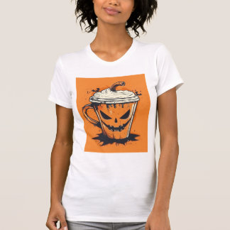 T-shirt Pumpkin Spice Season – Cute Jack-O-Lantern Coffee 
