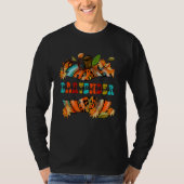 T-shirt Pumpkin Thankful  Grateful  Blessed Bartender Autu (Devant)