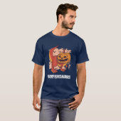 T-shirt Pumpkinsaurus Citrouille Rex Halloween T Rex Pumki (Devant entier)