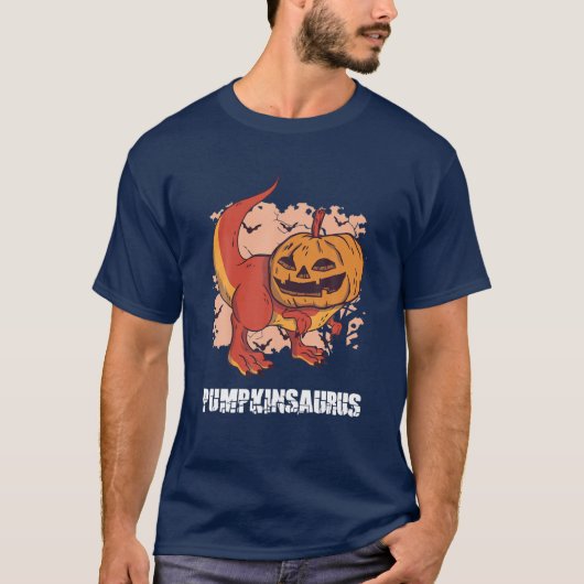 T-shirt Pumpkinsaurus Citrouille Rex Halloween T Rex Pumki (Devant)