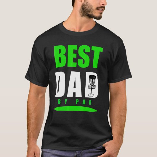 T-shirt Pun Best Papa By Disk Golf Pour Frisbee Golf Fath  (Devant)