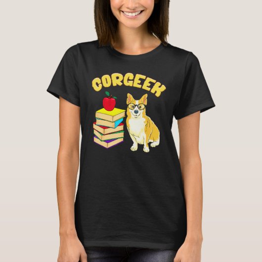 T-shirt Pun Corgeek Corgi (Devant)