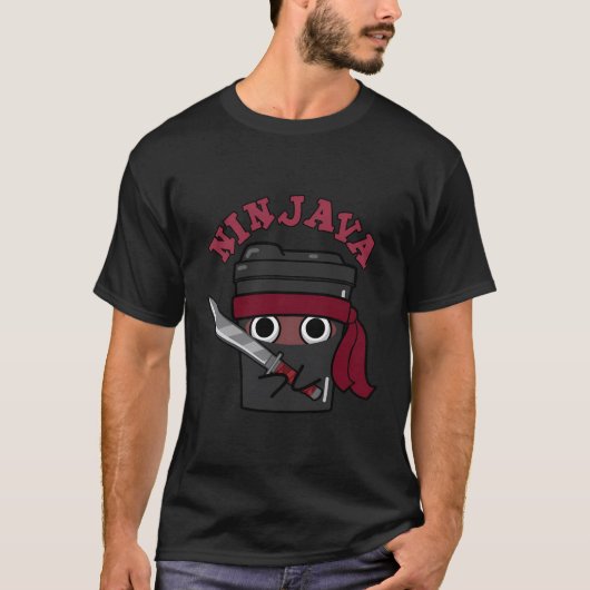 T-shirt Pun de café amusant Ninjava (Devant)