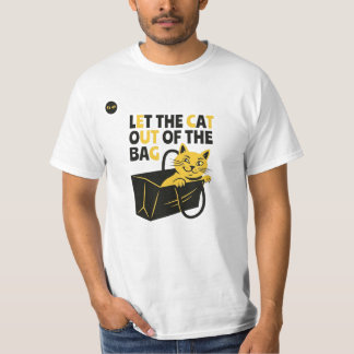 T-shirt Pun de chat amusant | Laisser le chat sortir du sa