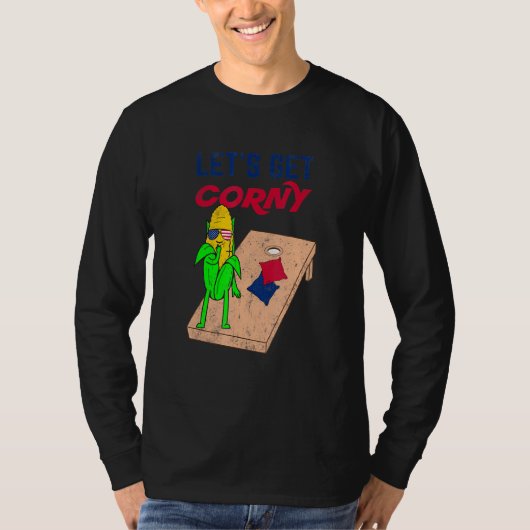 T-shirt Pun de Cornhole Allons chercher Corny (Devant)