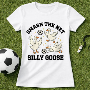 T-shirt Pun de football de l'oie idiote drôle
