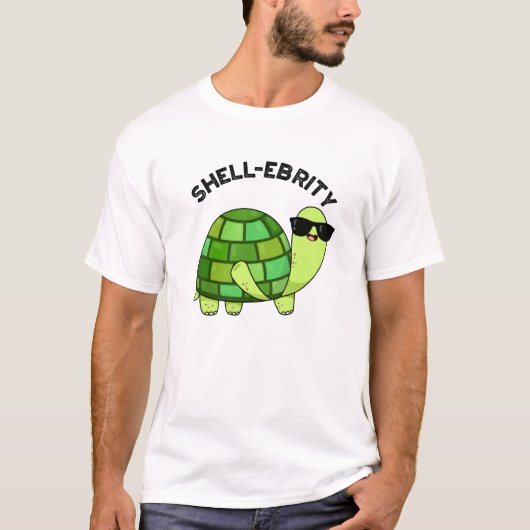 T-shirt Pun de tortue de la célébrité de Shell (Devant)