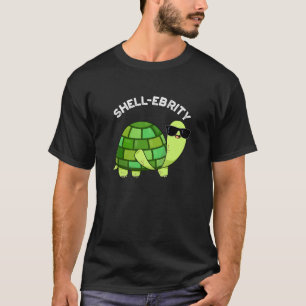 T-shirt Pun de tortue de la célébrité de Shell