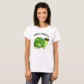T-shirt Pun de tortue de la célébrité de Shell (Devant entier)