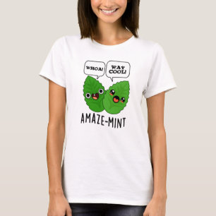 T-shirt Pun Feuille à menthe amusante