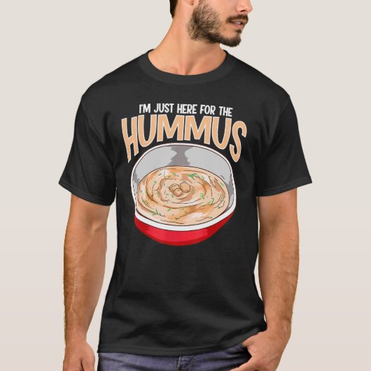T-shirt Pun Hummus Pois chiches Méditerranéen Alimentation (Devant)