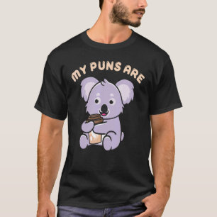 T-shirt Pun Koalité Destiné Mes Puns Sont Koala Café