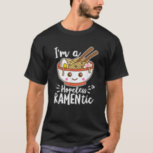 T-shirt Pun Nouilles Ramen Kawaii Mignon Romantique Désesp
