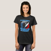 T-shirt Pun Orca Whale Graphic Everything Whale Be Alright (Devant entier)