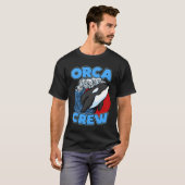 T-shirt Pun Orca Whale Graphic Orca Crew (Devant entier)